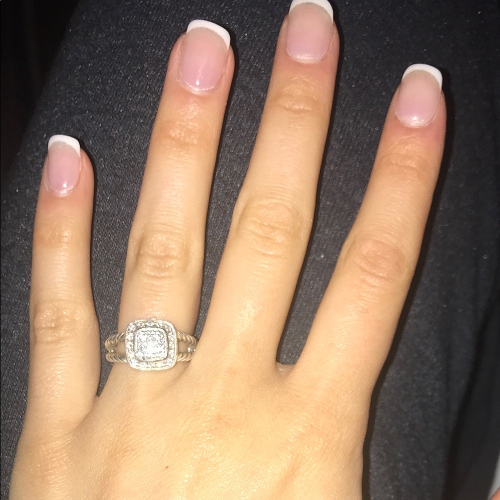 David Yurman petite albion ring with diamonds